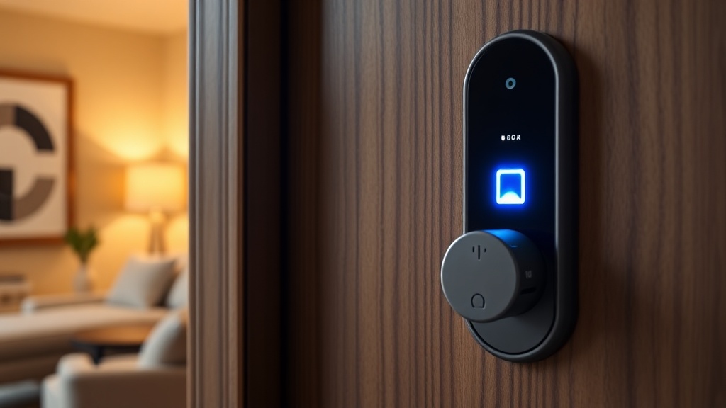 Aqara U400 smart lock installed on a front door