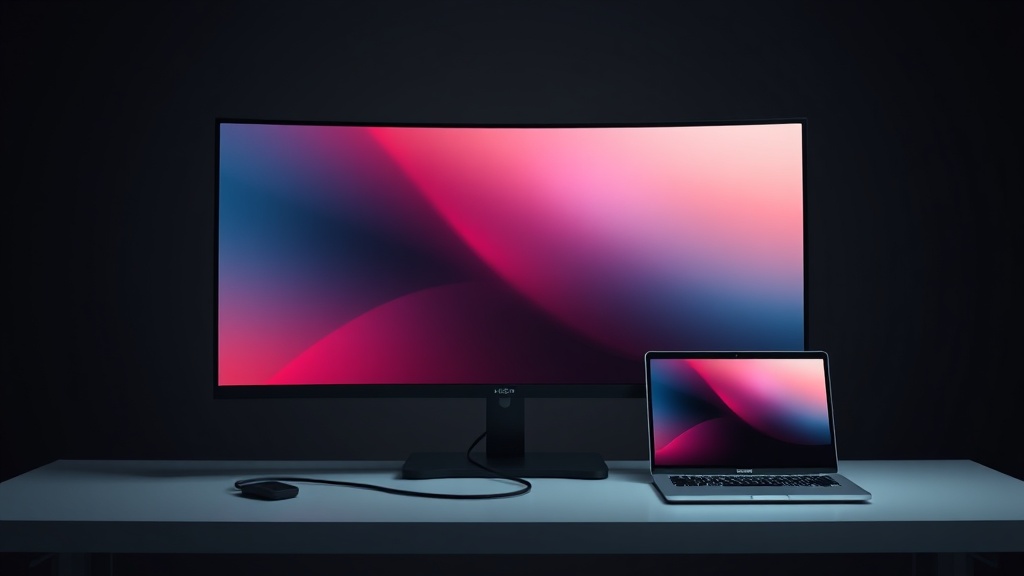 Dell UltraSharp U3224KB 6K monitor on a professional desk setup with a laptop connected via Thunderbolt 4